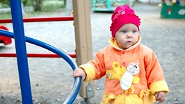 Embroidered baby jacket