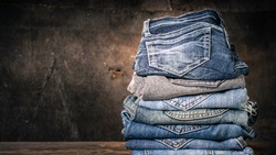 Pile of jeans