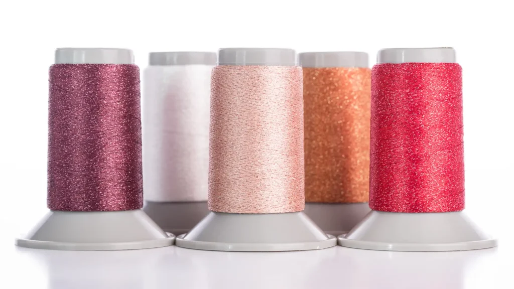 Pearlescent embroidery thread