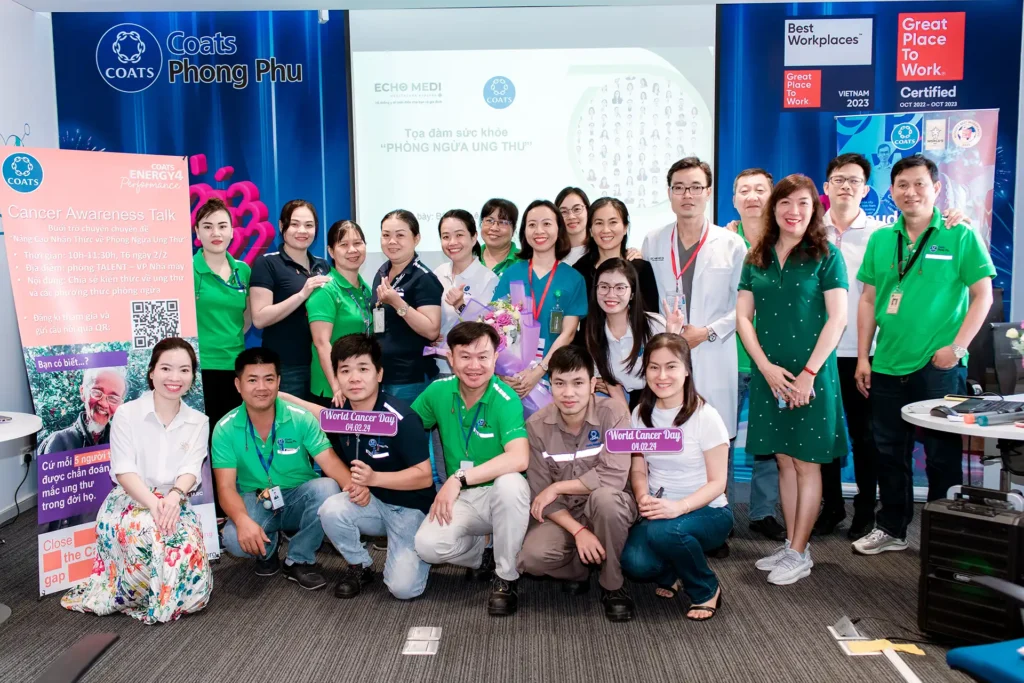 Coats Vietnam employees in cancer awareness programme